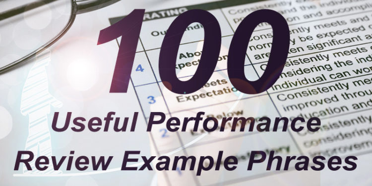 100 Useful Performance Review Example Phrases   Performance Example Phrases 750x375 