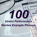 100 Useful Performance Review Example Phrases